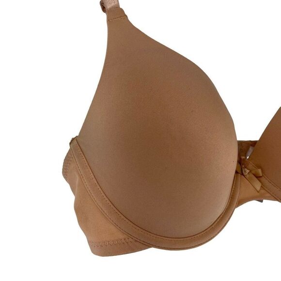 Nude Beige Underwire Bra Womens Size 36C Lightly Lined Secret Treasures Bra - Picture 4 of 9